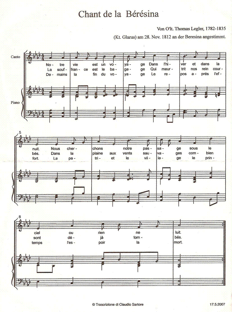 Chant de la Bérésina